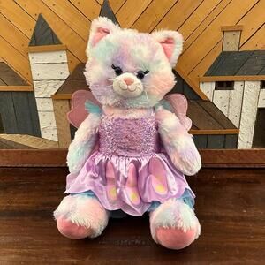 Build-A-Bear Pastel Swirl Kitty Cat‎ Fairy Costume Plush